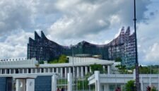 Ilustrasi Istana Garuda di Ibu Kota Nusantara. (Foto: iNews)